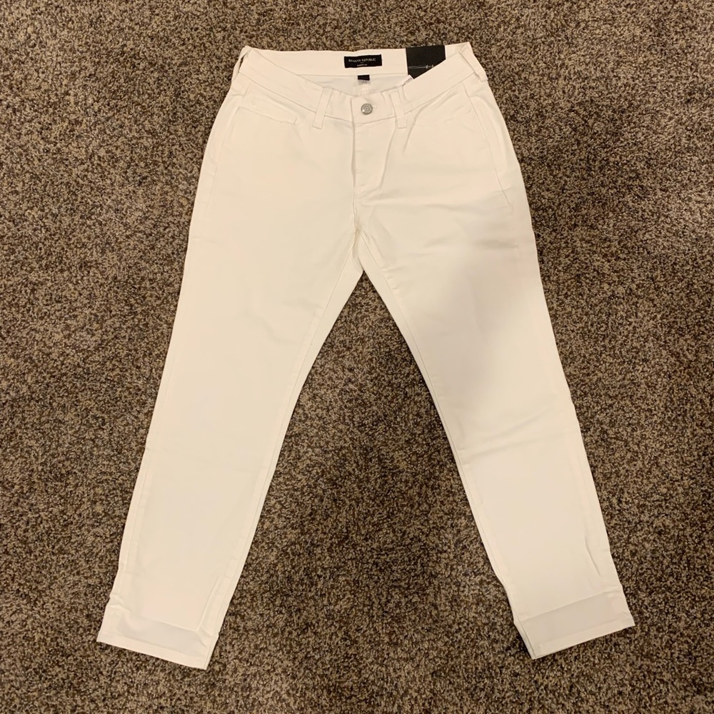 NWT Banana Republic White Skinny Jeans